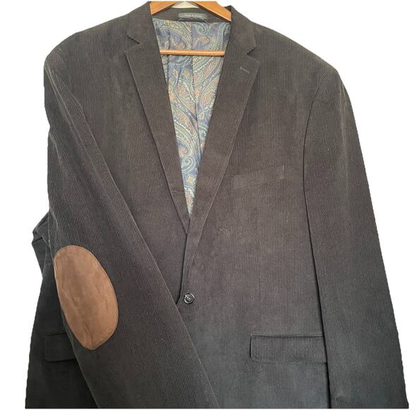 Lauren Ralph Lauren Corduroy Elbow Patch Blazer Sport Coat Preppy Size 56L NWOT - Picture 1 of 10